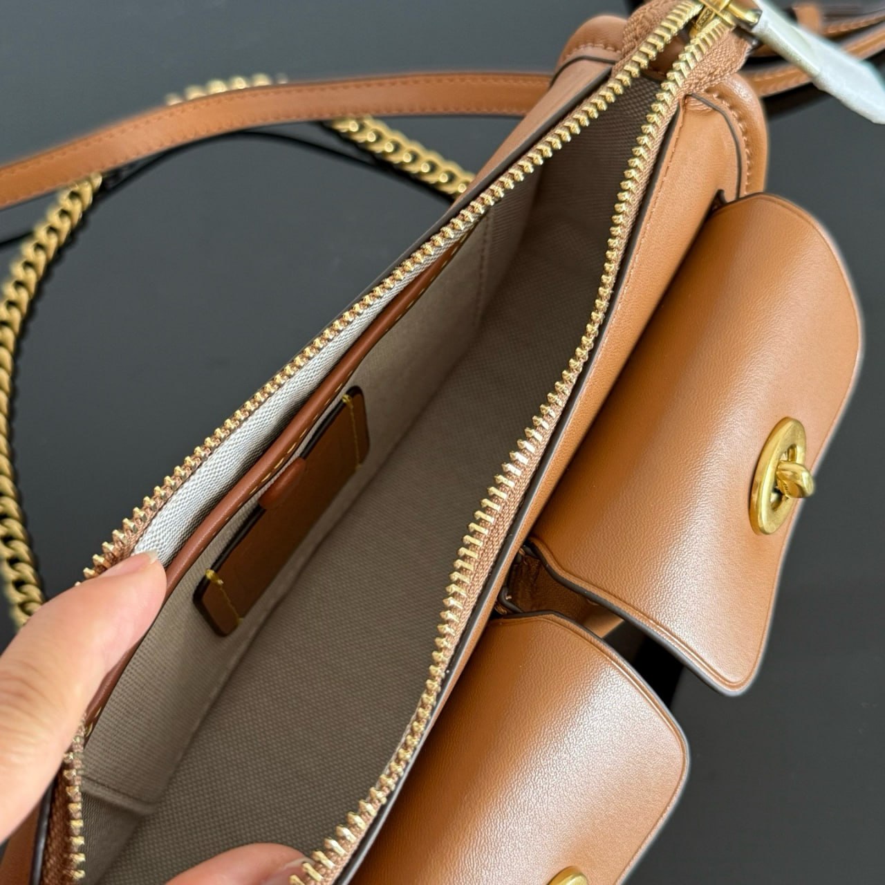 Coach Pennie Shoulder Bag With Flap Pockets