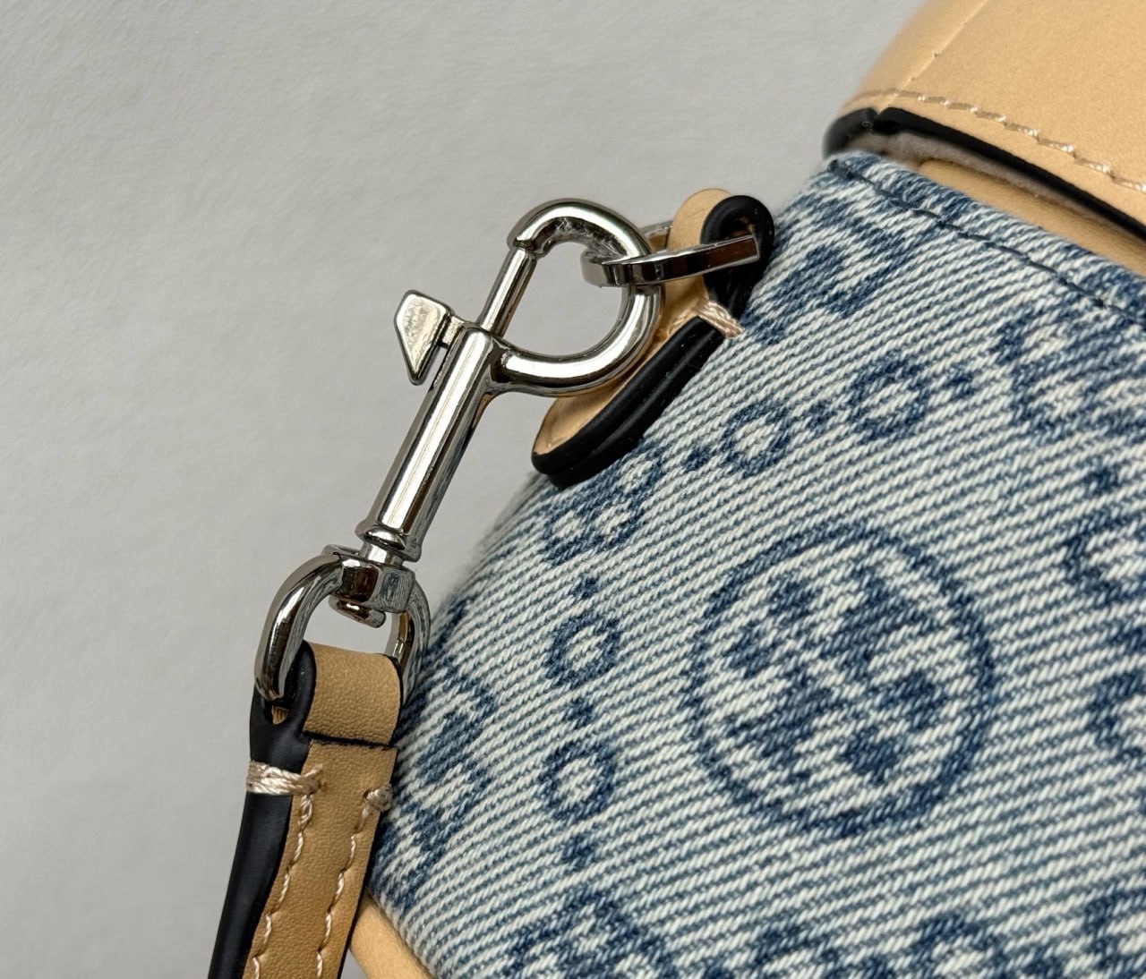 Tory Burch T Monogram Denim Vanity Case