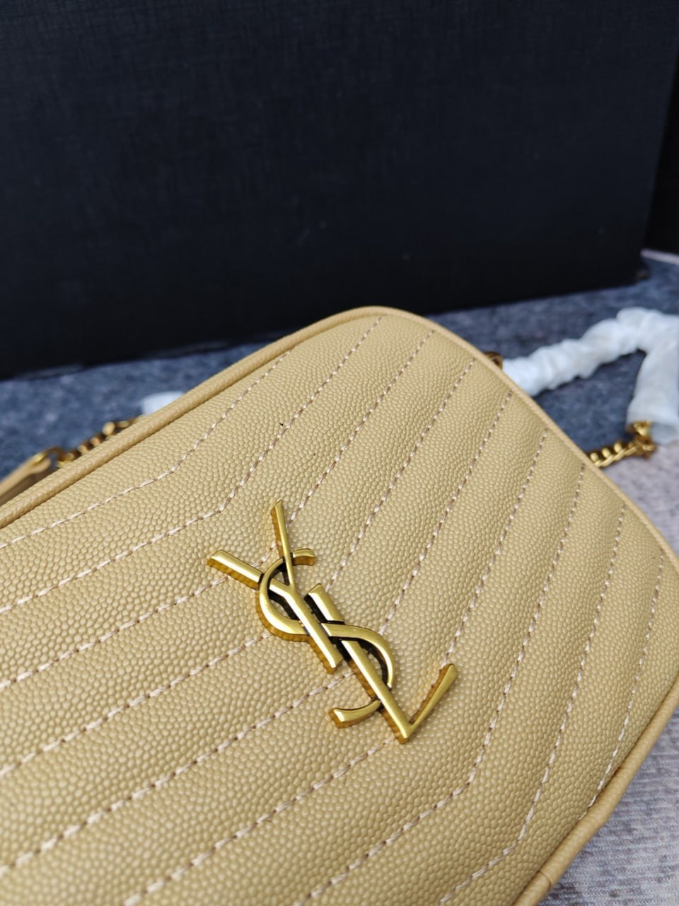 Saint Laurent (YSL) Lou Camera Bag in Quilted Leather