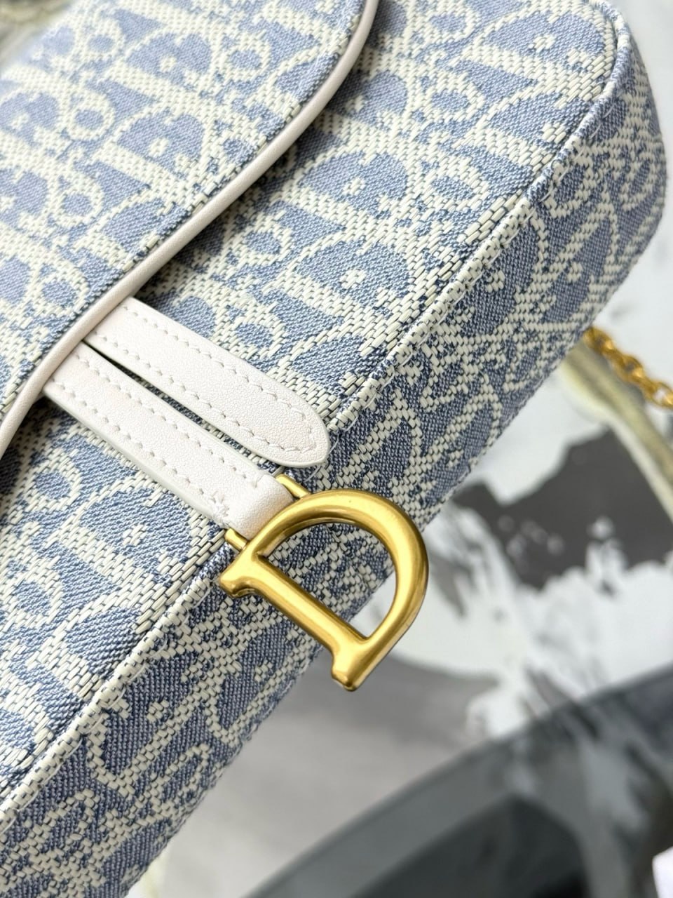 Dior Saddle Pouch with Chain