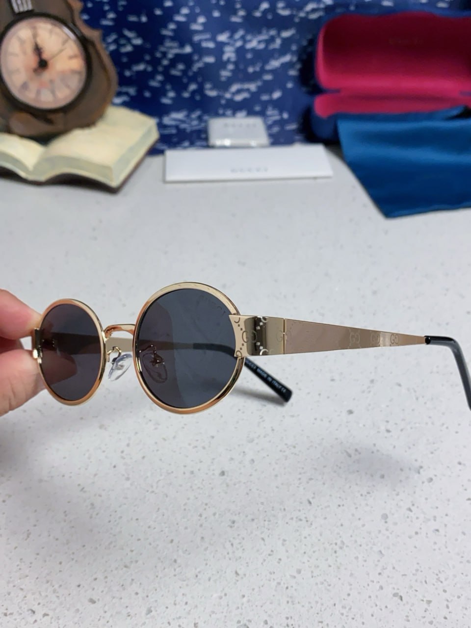 Gucci Oval Frame Sunglasses