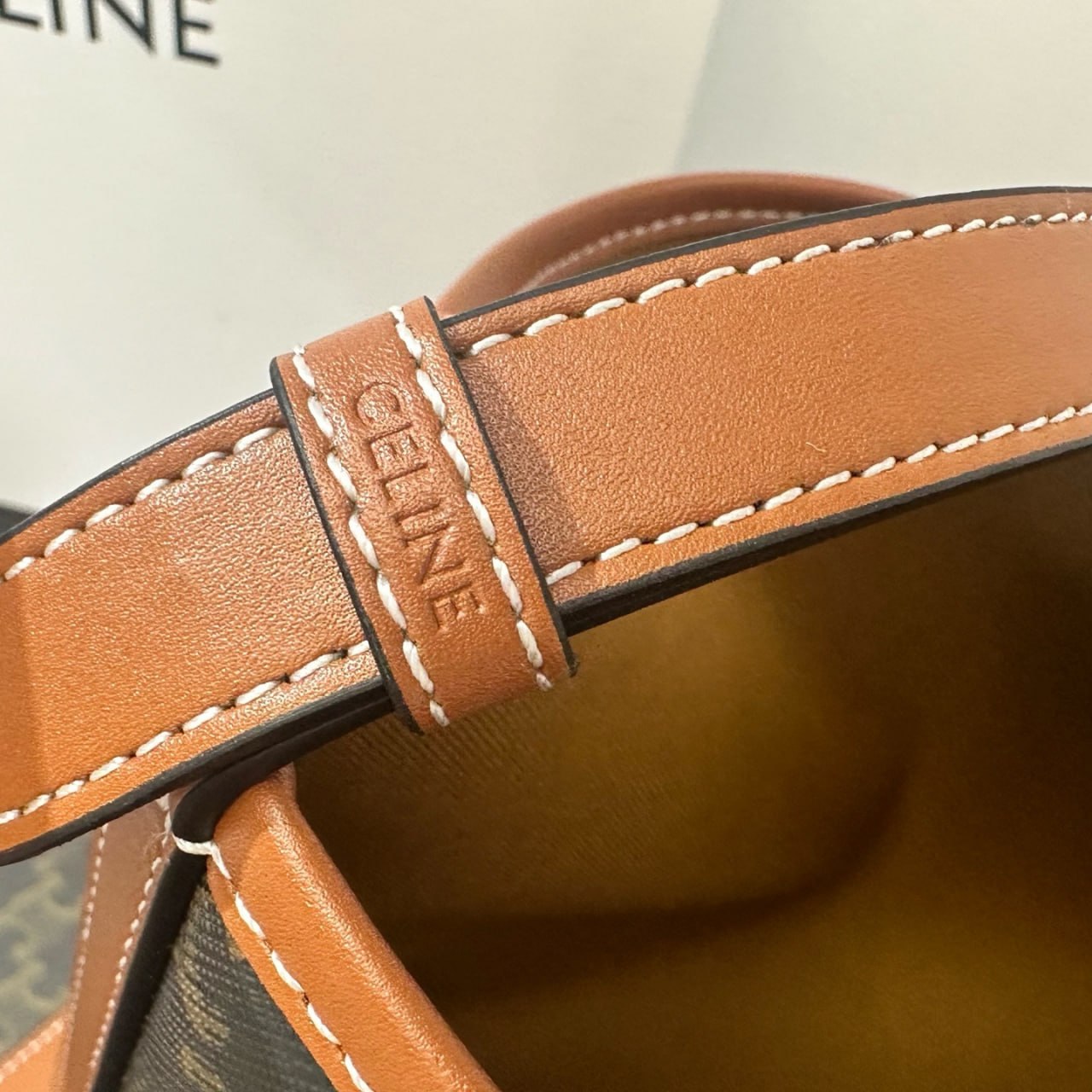 Celine Cabas Thais in Triomphe Canvas