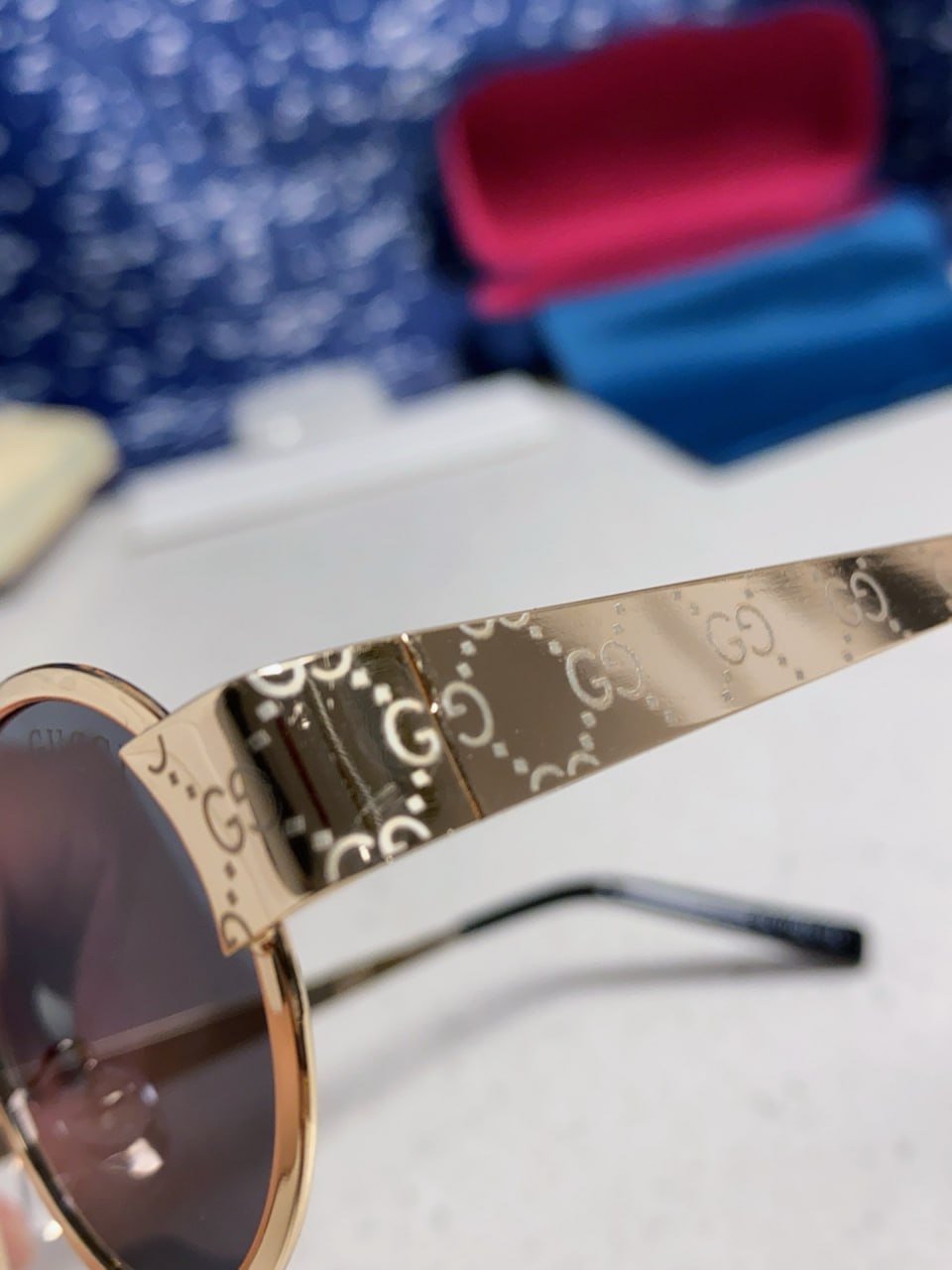 Gucci Oval Frame Sunglasses