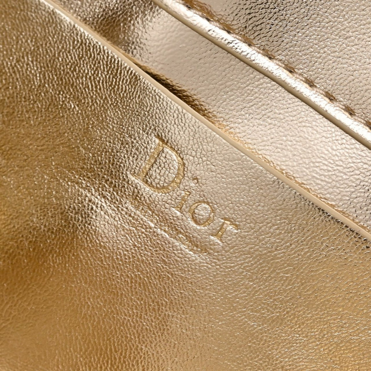 Dior Metallic Cannage Top Handle Bag with Bow
