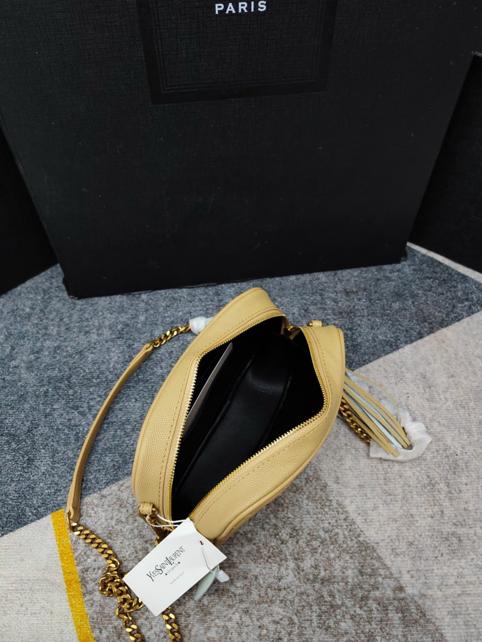 Saint Laurent (YSL) Lou Camera Bag in Quilted Leather