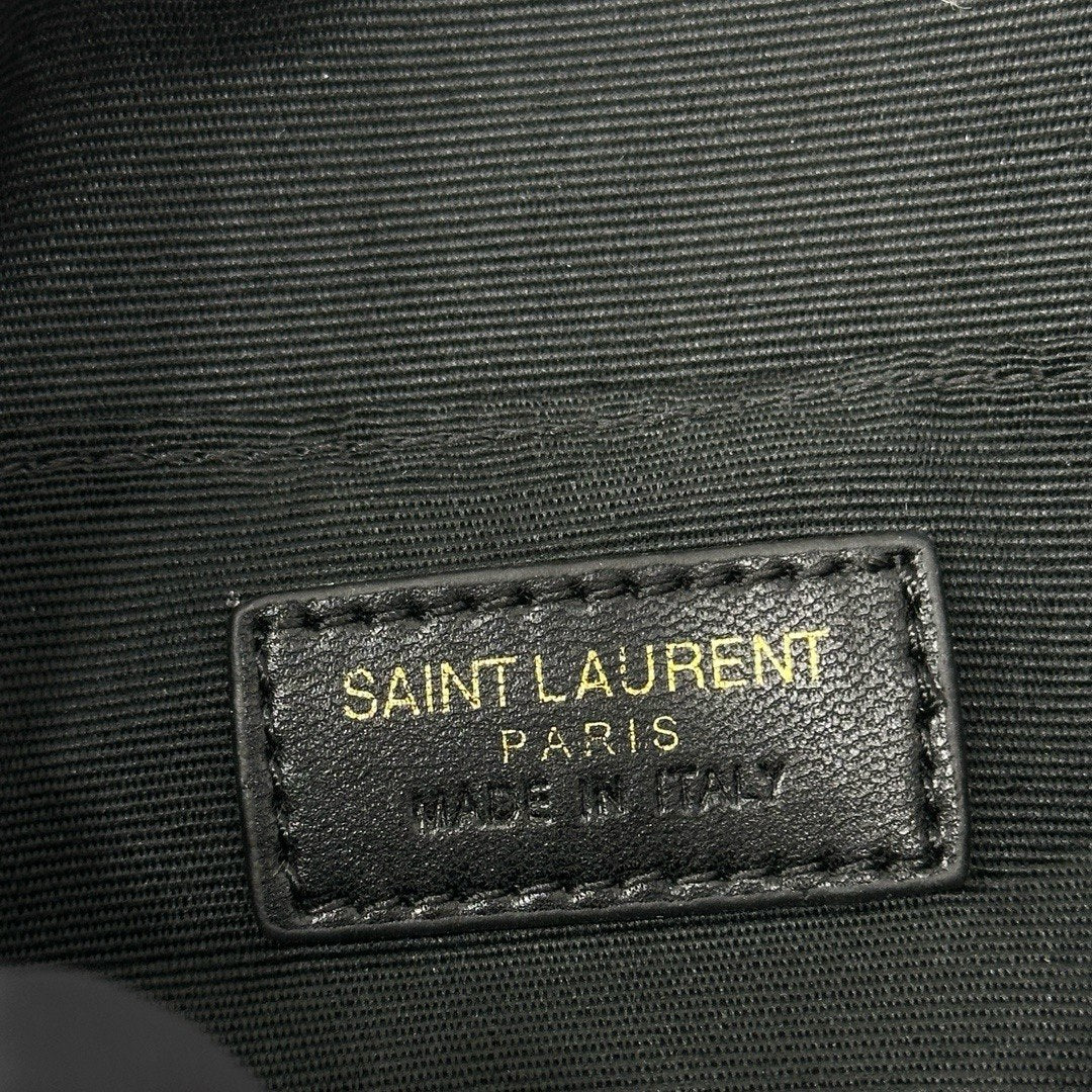 Saint Laurent Sade Round Camera Bag in Quilted Denim
