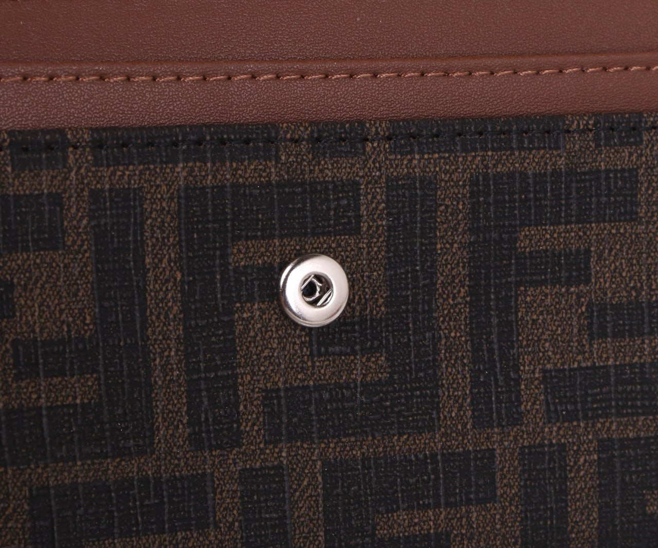Fendi Baguette Continental Wallet with Chain
