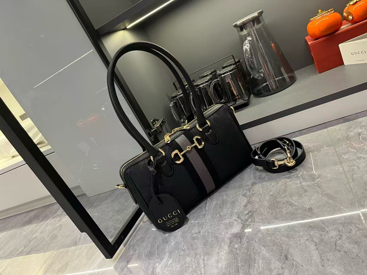 Gucci Horsebit 1955 Boston Bag