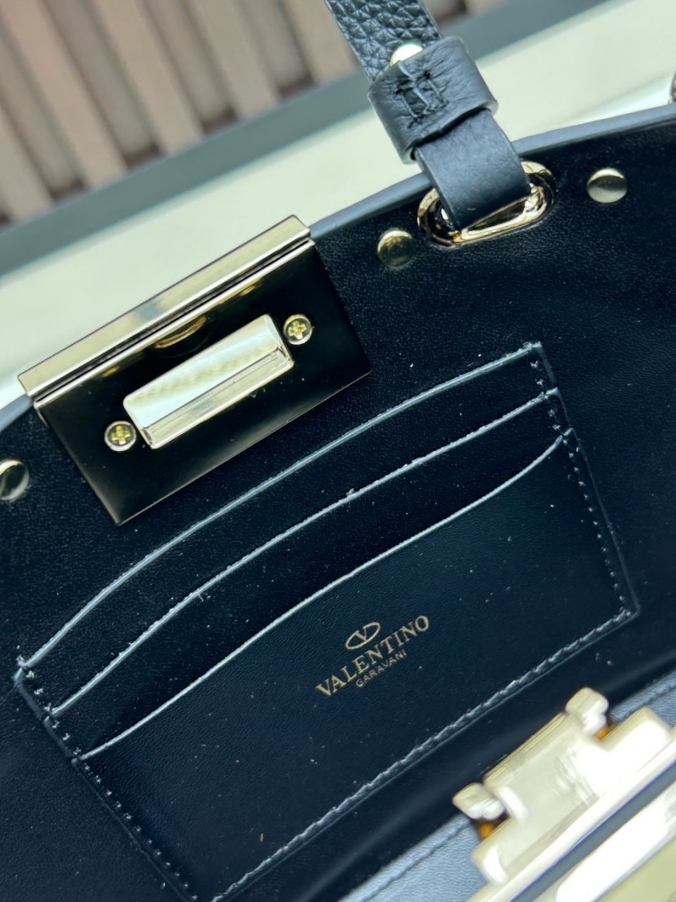 Valentino Garavani Rockstud Top Handle Bag