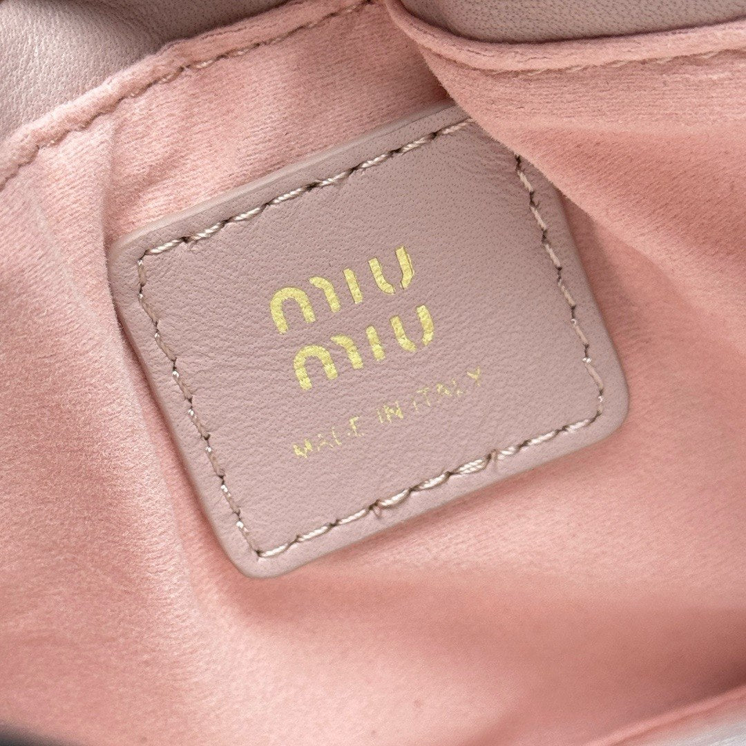 Miu Miu Matelassé Nappa Leather Bucket Bag