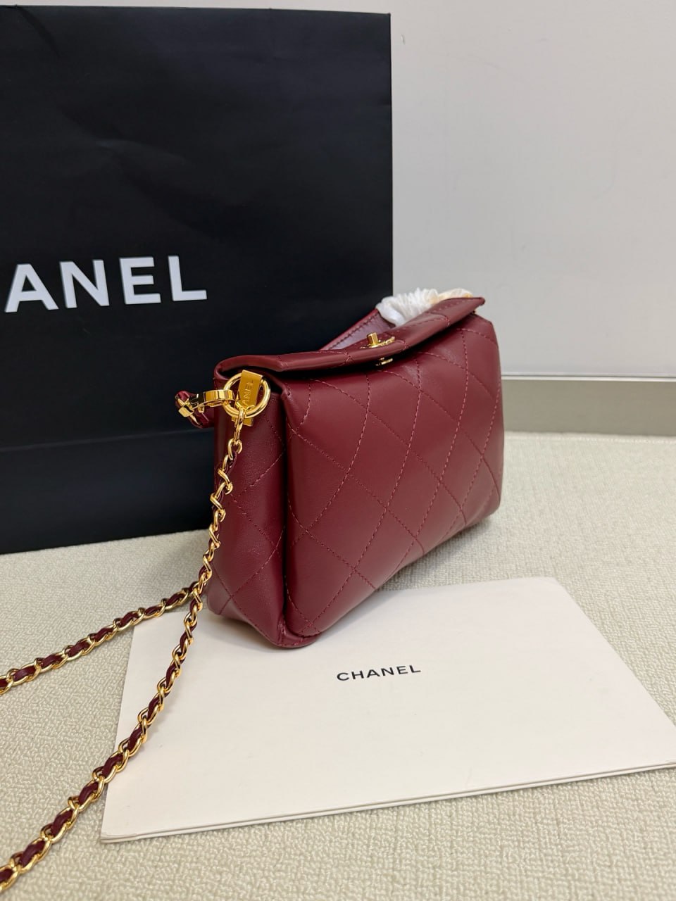 Chanel Mini Top Handle Flap Bag